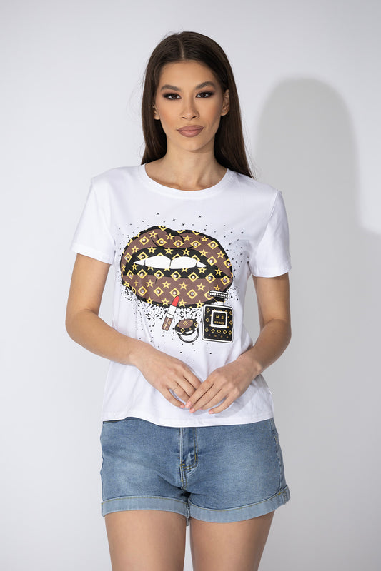 Тениска Lipstick